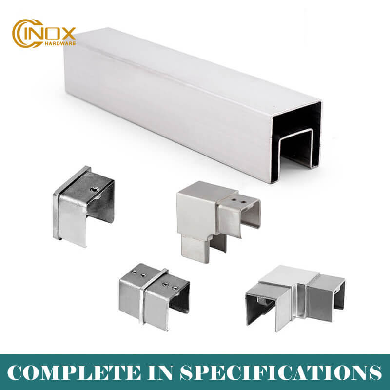 stainless steel square slot tube fittings