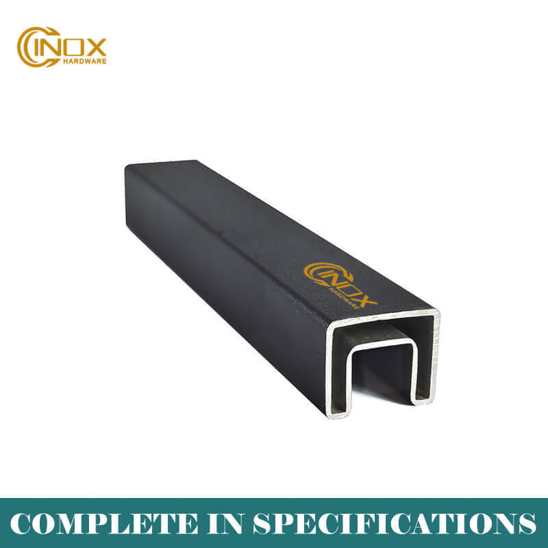 stainless steel square single groove pipe