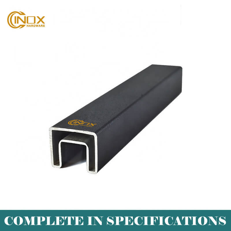 stainless steel square single groove pipe