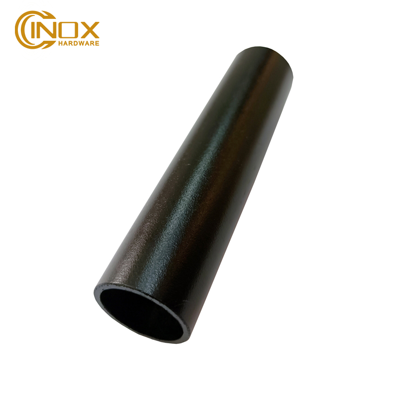 stainless steel powder coated matt black round tube 25mm