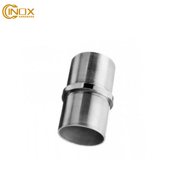 Stainless steel round tube connector 180 degree