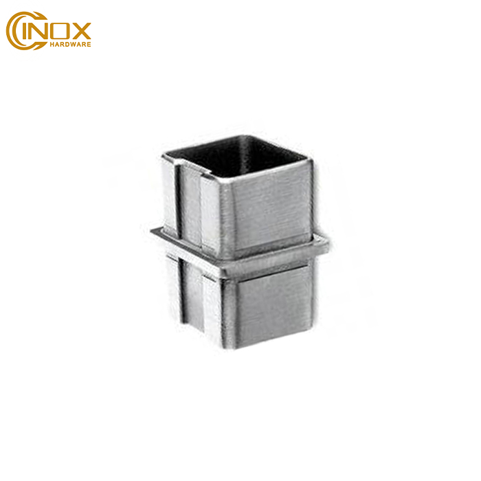 Stainless steel Square tube connector 180 degree