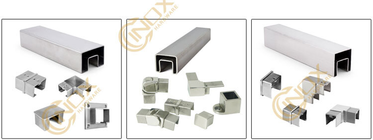 Stainless Steel square slot tube